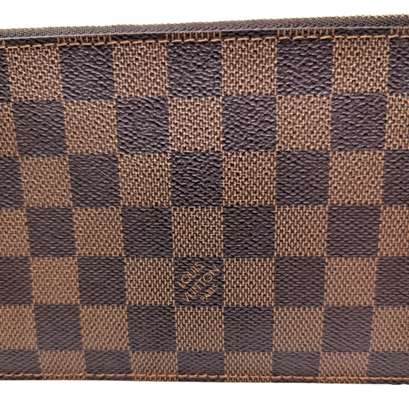 Louis Vuitton Neverfull PM Pochette Pouch Damier Ebene NWOT - Picture 5 of 10